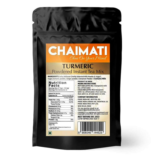 ChaiMati - Turmeric Chai Latte - Powdered Instant Chai Tea Premix, 2 lbs Jar