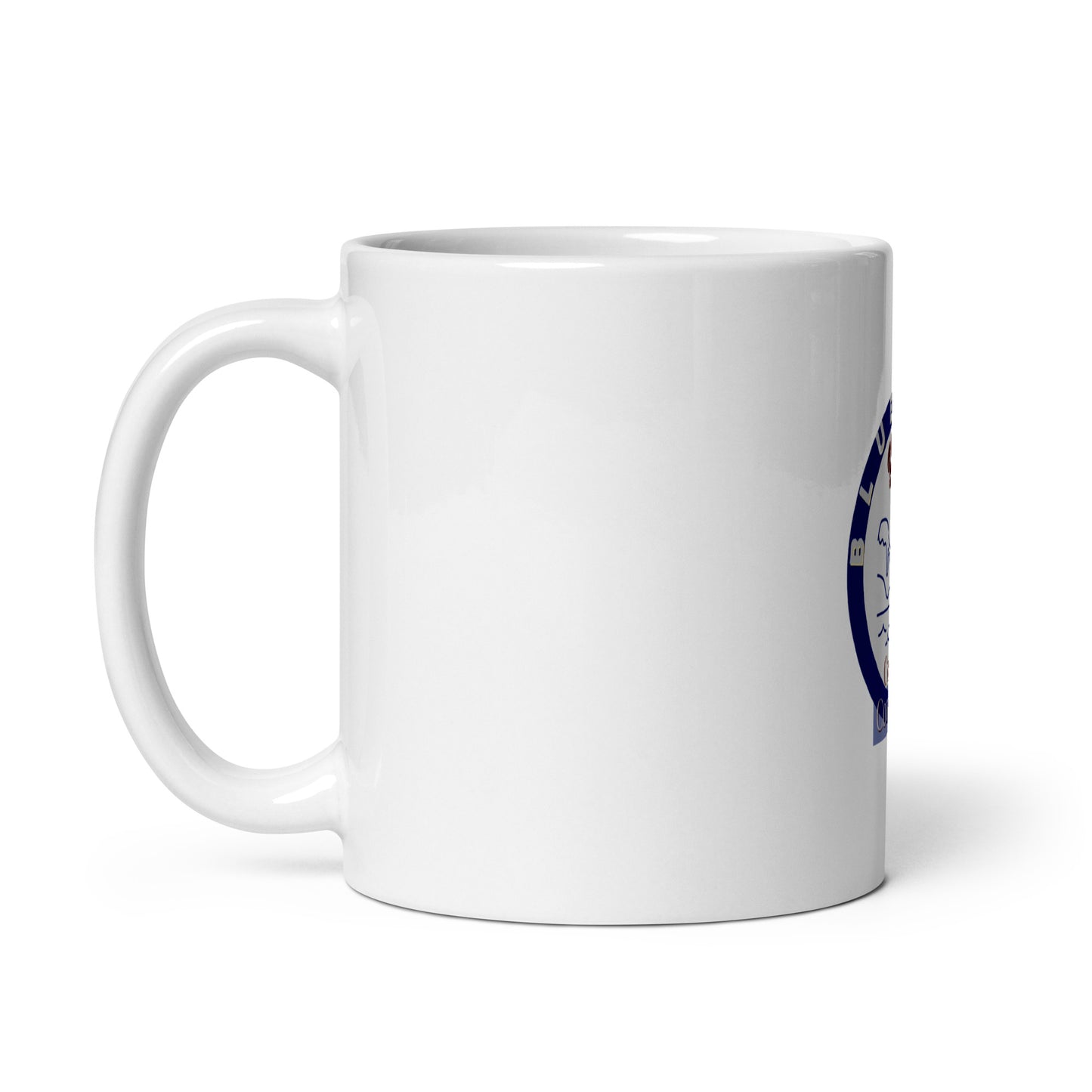 Blue Bay White Glossy Mug