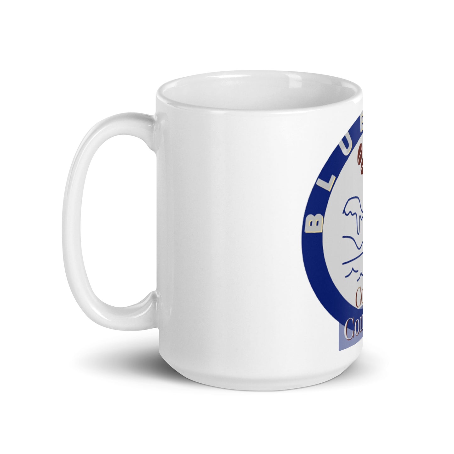 Blue Bay White Glossy Mug