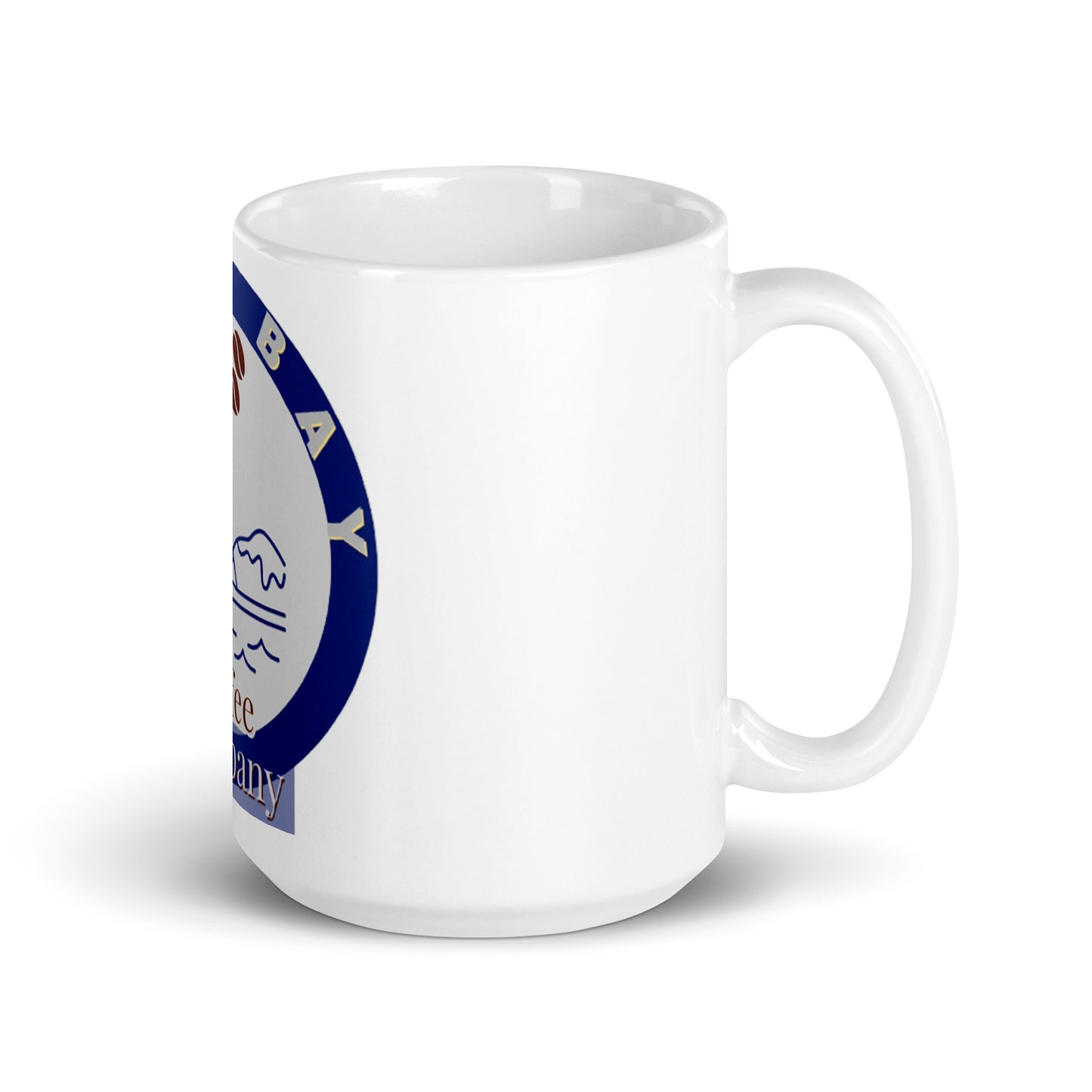 Blue Bay White Glossy Mug