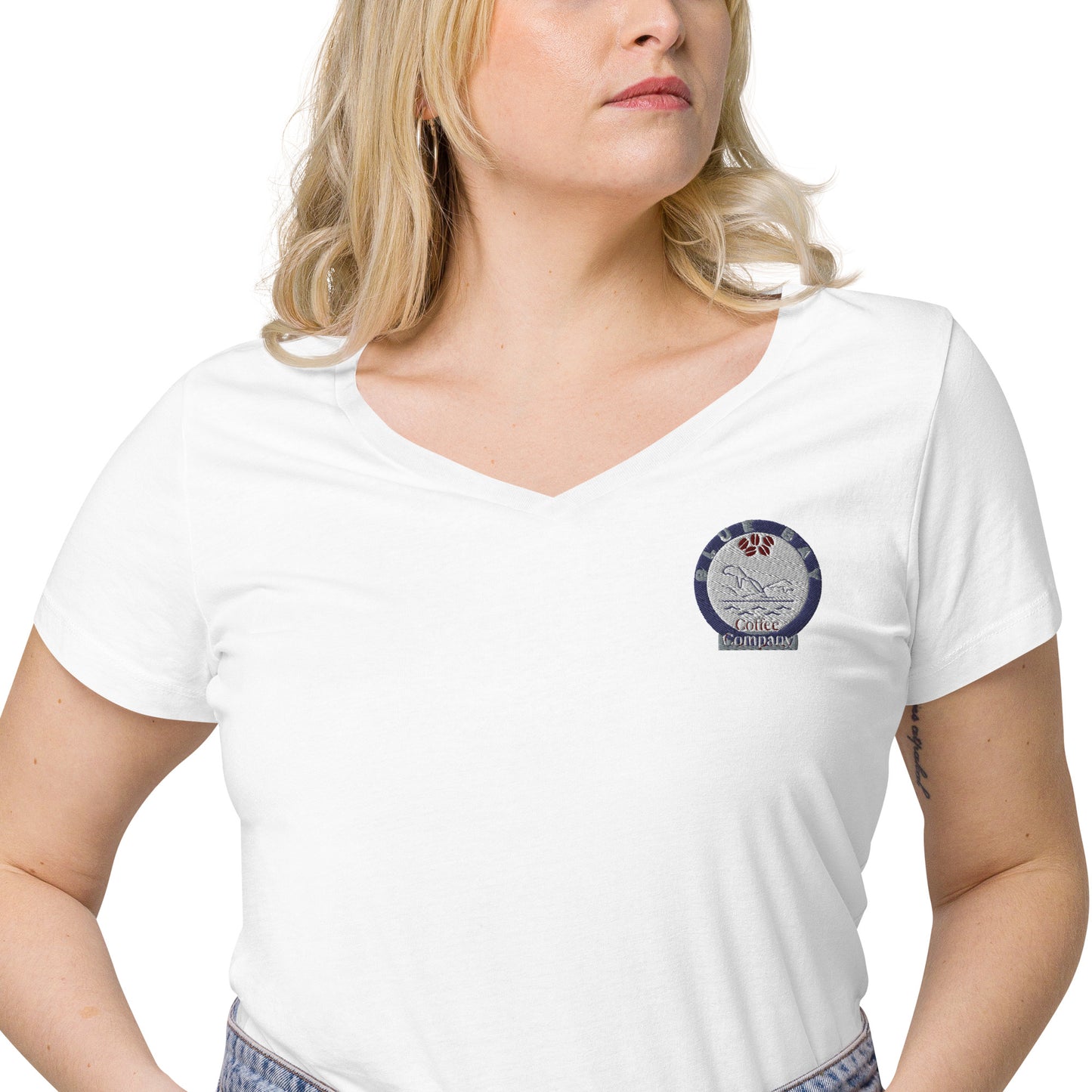 Blue Bay Women’s Fitted V-Neck T-Shirt